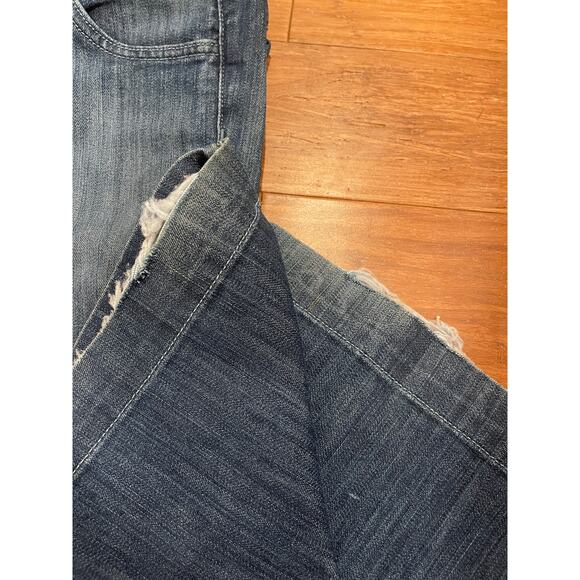 Anlo Wide Leg Dark Wash Mercer Denim Flare Jeans - Picture 9 of 9